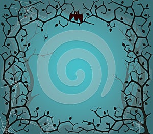 Scary tree background