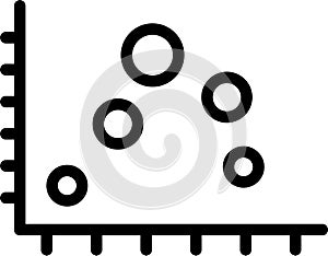 Scatter Graph Vector Icon