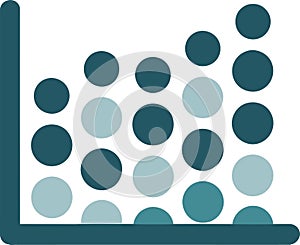 Scatter Plot Illustration Data Visualization Statistical Analysis Icon Graphic