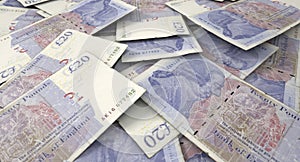 Scattered Banknote Pile