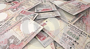 Scattered Banknote Pile