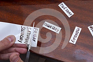 Scattered days of the week