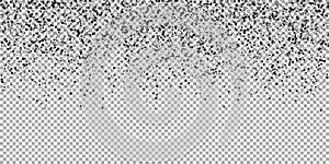 Scattered dense balck dots. Dark points dispersion