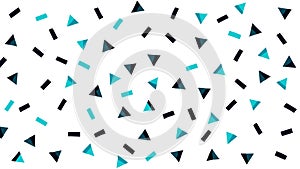 Scattered Geometric Triangles, Modern Abstract Pattern, vector design Generative AI