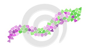 Scattered Geometric Triangles Pattern, Dynamic Abstract Design, vector design Generative AI