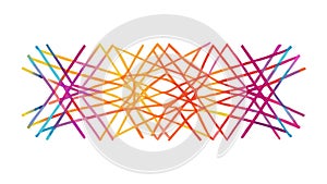 Scattered Intersecting Lines Abstract Geometric Design, vector design Generative AI