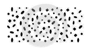 Scattered Irregular Dot Organic Abstract Texture, vector design Generative AI