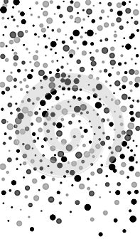Scattered random black dots. Dark points dispersio