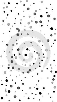 Scattered random black dots. Dark points dispersio