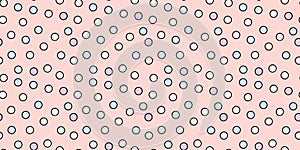 Scattered, random circles seamless repeat pattern background
