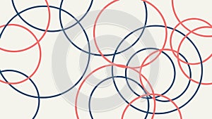 Scattered Rings Abstract Geometric Pattern, vector design Generative AI