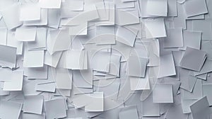 Scattered Stack of Blank Papers