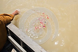 scattering ashes and bones for Thai funeral