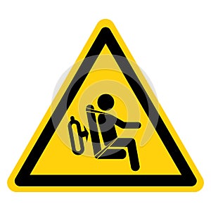 SCBA Seat Crash Hazard Symbol Sign, Vector Illustration, Isolate On White Background Label .EPS10