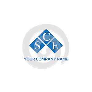 SCE letter logo design on BLACK background. SCE creative initials letter logo concept. SCE letter design