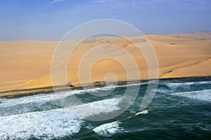 The sceleton coast in Namibia