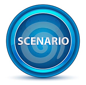 Scenario Eyeball Blue Round Button photo