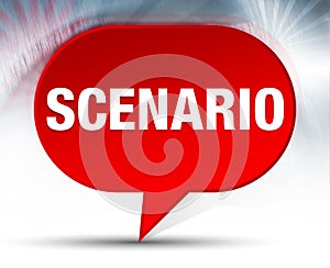 Scenario Red Bubble Background