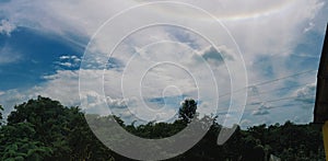 bluesky, round, rainbow, weather, rainydays