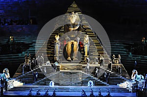 Scene of Aida at Arena of Verona