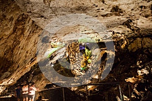 Scene from the amazing bulgarian cave Magura