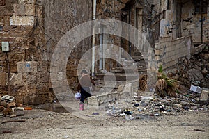 A scene from the back street slums of Tartus
