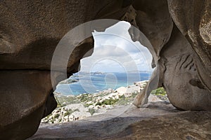 Scene from the ber rock in sardinia