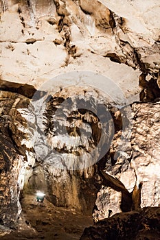 Scene from the bulgarian cave Magura