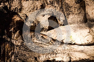 Scene from the bulgarian cave Magura