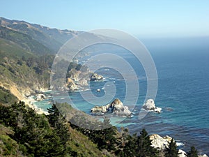 Scene from California Coast with Marine Layer