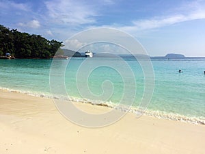 Scene of Champagne Bay, Espiritu Santo, Vanuatu.