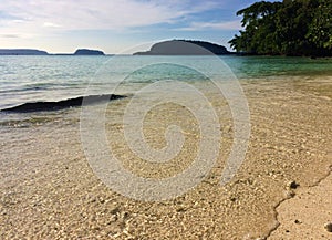 Scene of Champagne Bay, Espiritu Santo, Vanuatu.