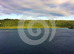 Scene of Champagne Bay, Espiritu Santo, Vanuatu.