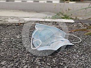 Scene  or display of the disposble surgical mask