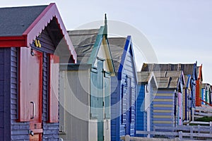 Scene on the English coast in Winter