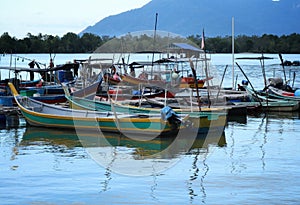 scene at a fishing jetty