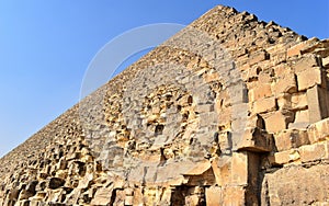 Scene from the Great Pyramids of Giza in Egypt