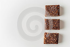 a scene highlighting guilt-free date and nut bars without added sugars