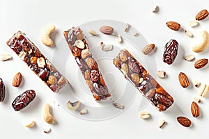 a scene highlighting guilt-free date and nut bars without added sugars