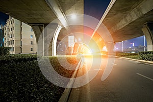 Highway Overpass at dusk