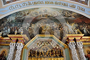 Scene of the Last Judgment - Interior of Refectory in Holy Trinity St. Sergius Lavra, Sergiev Posad