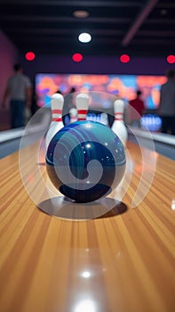 The scene is lively and energetic, with people standing aroundt