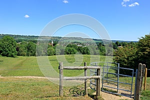 A scene looking out over the Westerham countryside