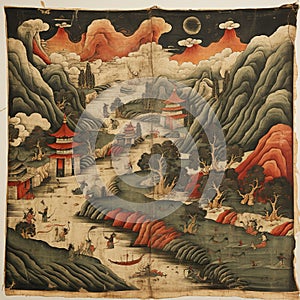 Scene of Losar a Beautiful Depiction