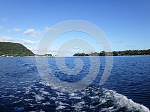 Scene of Port Vila Harbour, Efate, Vanuatu.