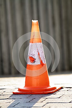 Scene road safety cone