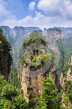 scene of rock mountain in Zhangjiajie National Forest Park,Hunan, China