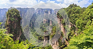 scene of rock mountain in Zhangjiajie National Forest Park,Hunan, China