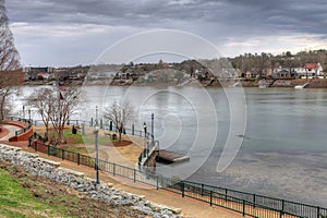 Scene of the Savannah River at Augusta, Georgia