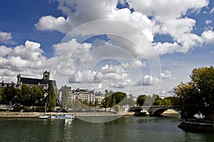 Scene of the Seine river,paris